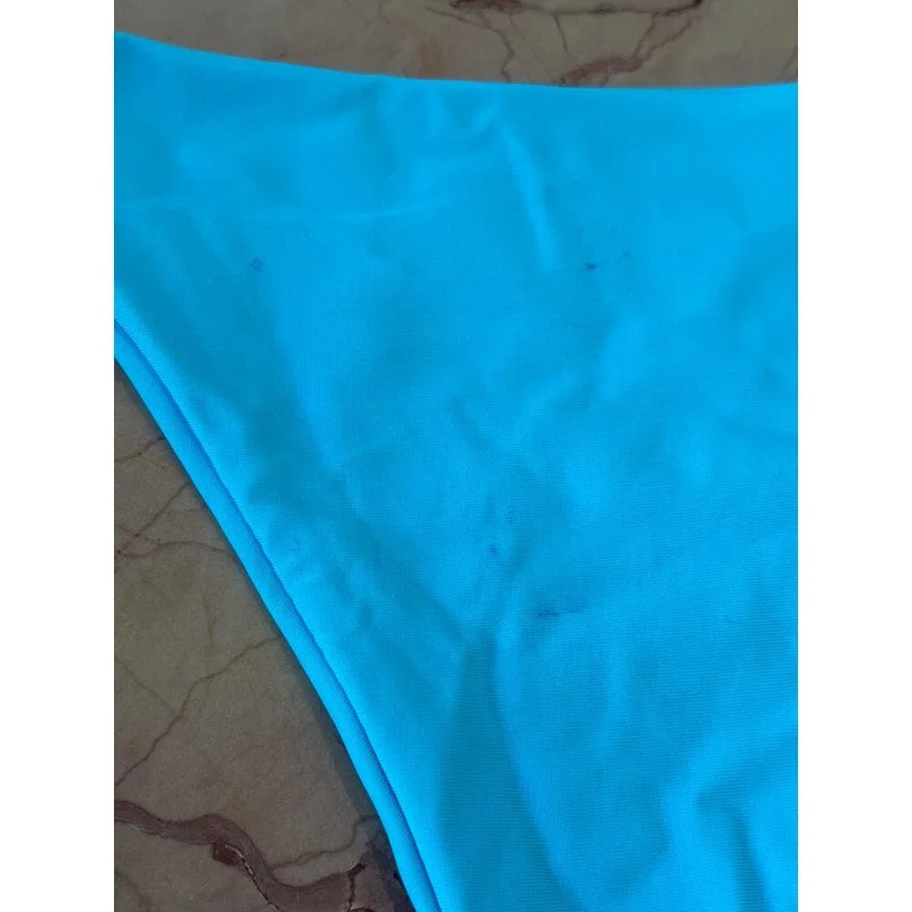superdown Valerie One Piece in Aqua Blue Large New Womens Cutout Swimsuit